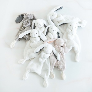 Kaiyue 100% bông tùy chỉnh Dễ Thương Thỏ sang trọng khăn mềm nhồi bông đồ chơi Bunny Comforter cho bé của bộ đồ giường nhẹ nhàng an ninh chăn - Product Image 3