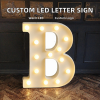 Enseigne lumineuse personnalisable en acier inoxydable avec ampoules LED pour bureau &amp;   Décoration de bar, affichage mural intérieur