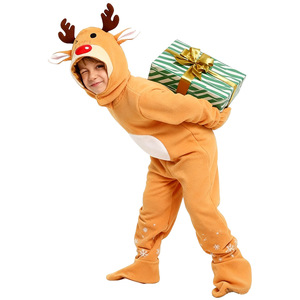 Costume da Alce <span class=keywords><strong>Natalizio</strong></span> per Bambini Luolan - Balaclava e Guanti Inclusi, Unisex, per Feste, Spettacoli e Giochi di Ruolo - Product Image 2