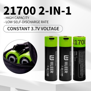 IILEER 21700 18500mWh Baterías Recargables de Iones de Litio Cilíndricas de Alta Capacidad 3.7V 5000mAh 1200 Ciclos 3.7V 18500mWh - Product Image 3