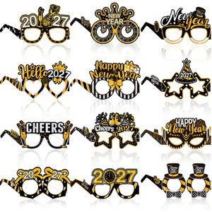 Lunettes de fête du Nouvel An 2027 - 6 pièces - Cadres en papier - Joyeux Nouvel An - Cadeaux de fête - Célébrations - Product Image 2