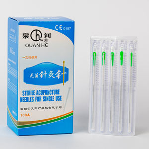 डिस्पोजेबल बाँझ एक्यूपंक्चर सुई स्टेनलेस स्टील चांदी हैंडल ट्यूब के साथ एक्यूपंक्चर सुई - Product Image 3