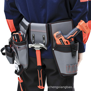 Sac de ceinture multifonctionnel YB016, 15-19 poches, capacité de 200 lb, sangle réglable pour les techniciens en réparation et installation - Product Image 1