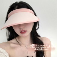 Chapeau de pare-soleil d'été à rayures pour femmes avec bandeau en soie glacée à large bord pour les sports de plein air et les voyages