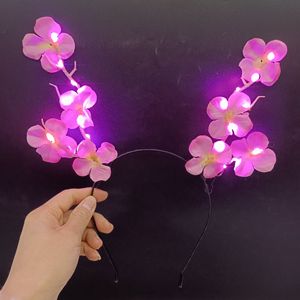 <span class=keywords><strong>มงกุฎ</strong></span>ห่วงคาดผมดอกพลัม LED <span class=keywords><strong>ดอกไม้</strong></span>สำหรับงานเลี้ยงงานแต่งงาน - Product Image 3