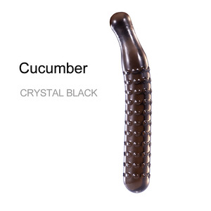 2 Styles Vegetable-Style Crystal Glass Dildos for Female <strong>Masturbation</strong> Includes Anal Plug and <strong>Cucumber</strong> - Product Image 4