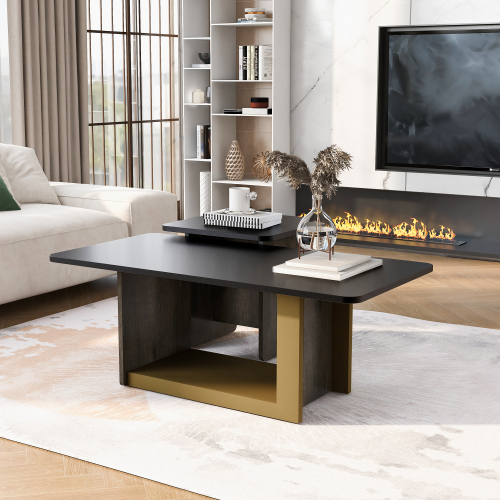 Noir + MDF + Métal