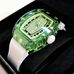 Men's Automatic Mechanical <b>Watch</b> Transparent Green Case Fashion Business Designer Wristwatch High Quality - Product Image 2