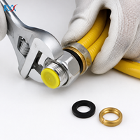 Quick Install Stainless Steel Crimp Free Fitting 1/2 Inch Matched With Double Thread Gas Pipe for Home Gas System
