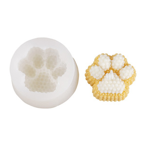 Cat Paw Silicone <b>Mold</b> 5.8x5.4x3.2 Cm Flexible Food Safe For Cake Chocolate <b>Candle</b> Making - Product Image 5