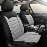 Housses de sièges de voiture en Faux cuir, couvre-siège en tissu, pour véhicule automobile, coussin pour voitures, SUV, accessoire universel pour camion, 1 paire