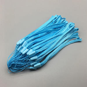 Cordones azul marino al por mayor para credenciales de identificación, cordones planos con <span class=keywords><strong>correa</strong></span> de un <span class=keywords><strong>solo</strong></span> lazo - Product Image 3