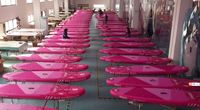 Planche de paddle gonflable rose (SUP) 10'6''x30''x6'' polyvalente et portable, capacité 130 kg
