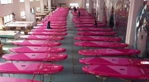 Planche de paddle gonflable rose (<span class=keywords><strong>SUP</strong></span>) 10'6''x30''x6'' polyvalente et portable, capacité 130 kg - Product Image 6