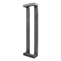 Poignée de porte extérieur, disponible en plusieurs couleurs, en acier inoxydable, sans cadre, en verre, Double poignée de porte d'entrée, OEM / ODM