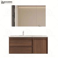 Buildgres-Armoire de salle de bains moderne pour maquillage, vanité de salle de bains