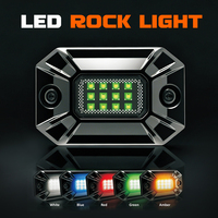 Éclairage LED de fond de caisse monocolore (rouge, bleu, vert, jaune) IP68 en aluminium pour 4x4, camions tout-terrain, VTT, UTV