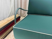 Canapé de jardin extérieur de luxe en acier inoxydable au design moderne pour villas et patios – Canapés de jardin en acier inoxydable pour le loisir