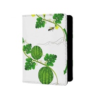 Nouveau Porte-passeport en PU à motif floral imprimé sur mesure, avec fermeture éclair, pour rangement domestique, unisexe, avec porte-cartes imprimé en 3D