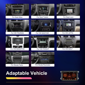 Radio Estéreo para Auto Podofo de 8'' con 2+64GB, Android, Doble DIN, CarPlay, Android Auto, GPS, WiFi, FM, RDS, EQ para VW/SAGITAR/JAT - Product Image 5