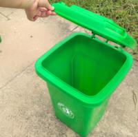 Conteneur à ordures en plastique de haute qualité épaissir plus grande taille poubelle de recyclage extérieure poubelle avec couvercle et roue