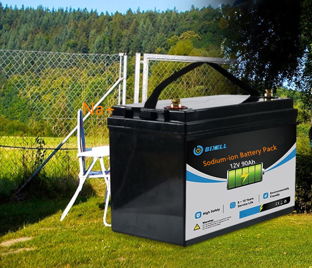 Superior Safety Rechargeable 12V 90Ah Sodium-Ion Battery Grade a Na+ Cells Pack with 4000 Cycles for Solar Systems -40C 70C