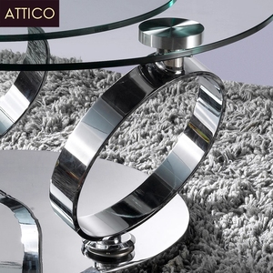 En gros Meilleure Vente En Métal Promotionnel <span class=keywords><strong>Pivotant</strong></span> Rond Extensible <span class=keywords><strong>Plateau</strong></span> En Verre Chromé Bague En Argent <span class=keywords><strong>Table</strong></span> <span class=keywords><strong>Basse</strong></span> Rotative - Product Image 4