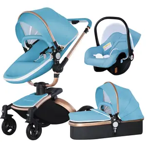 JXB-cochecito plegable ligero para niños pequeños, carrito 3 en 1 de lujo, andador fácil y plegable, nuevo