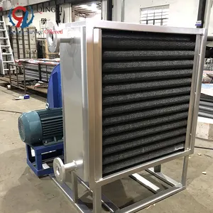 Customized Industrial Solar Hot Water To Air Heat Exchanger With Blower