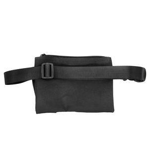Riñonera Ligera de Nailon Negra para Exteriores, Bolsa Bandolera para Walkie Talkie, Práctica Bolsa Porta Móvil - Product Image 3