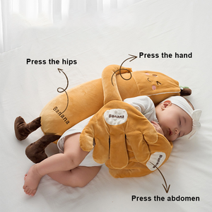 Almohada de Peluche Personalizada de Fábrica de 55 cm <span class=keywords><strong>para</strong></span> Ayudar a <span class=keywords><strong>Dormir</strong></span> al Bebé, con Diseño de Plátano de Dibujos Animados, Control Remoto, Palmaditas Relajantes - Product Image 2