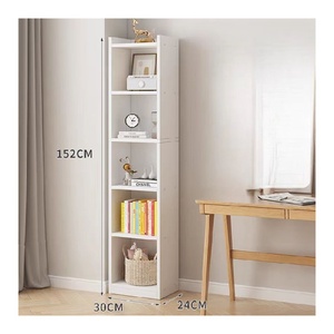 Estantería Multiusos de Gran Capacidad, Librería con Múltiples Niveles, Estante Pequeño para Espacios Reducidos, Ahorro de Espacio, Panel de Madera, de Pie - Product Image 4