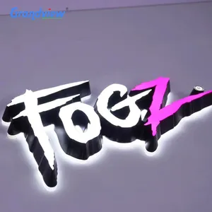 뜨거운 제품 상점 상점 비즈니스 광고 3D Frontlit 사용자 정의 디자인 다채로운 로고 사인 보드 LED 채널 편지