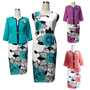 Ensembles de vêtements en mousseline de soie pour femmes grandes tailles, style turc, anti-rides, ensemble short et robe - Product Image 2