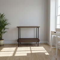Table d'appoint rustique rétro en bois pour salon et balcon – Offre spéciale