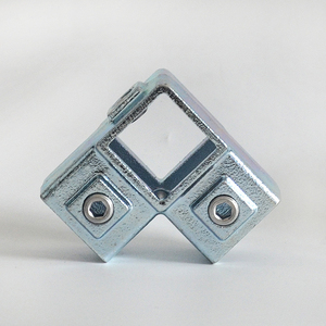 Высококачественный короткий 3-сторонний соединитель для труб 25x25 мм, прочный металлический материал, квадратный соединитель для труб - Product Image 6