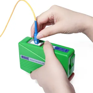 Sợi quang nối Cleaner hộp Kcc-550 Bộ dụng cụ Cassette loại công cụ kết thúc khuôn mặt làm sạch cáp FTTH 800 thời gian cho SC/FC/LC/ST/mu/MPO