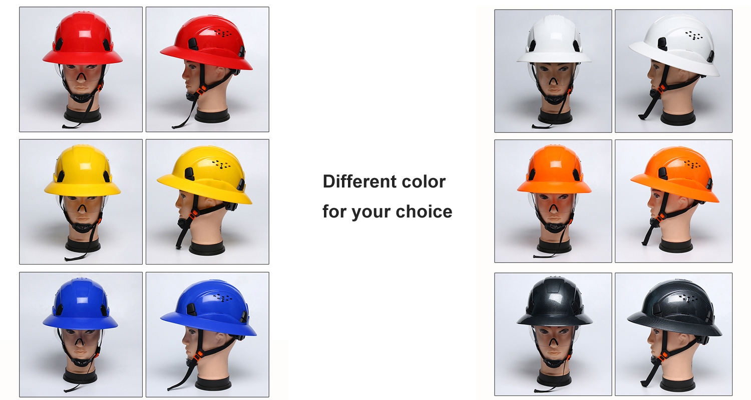 EN 397 Standard Carbon Fibre Helmets Chinese Types of Safety Hard