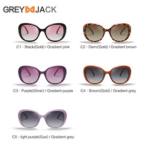 Gafas de Sol para Mujer Grey Jack K013, Montura Metálica Negra TR, Lentes Degradadas Rosas, Protección UV400, Tipo 3, Polarizadas - Product Image 4