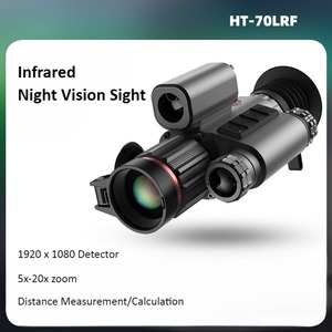 Lunette de <span class=keywords><strong>vision</strong></span> <span class=keywords><strong>nocturne</strong></span> tactique infrarouge portable d'extérieur 5x-20x 1080p haute définition avec enregistrement, portée 400m, écran AMOLED HT-70 LRF et Wi-Fi - Product Image 2
