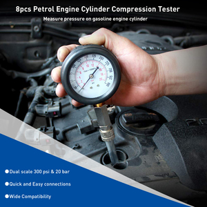 Động cơ xi lanh nén Tester kit xi lanh đo áp suất động cơ xăng xi lanh nén Tester cho M10 M12 M14 M18 - Product Image 2