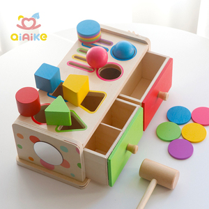 Boîte à <span class=keywords><strong>tiroir</strong></span> <span class=keywords><strong>Montessori</strong></span> multifonctionnelle en bois à double <span class=keywords><strong>tiroir</strong></span> pour enfants, jouets de développement de l'intelligence pour l'éducation précoce - Product Image 1