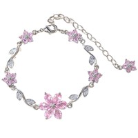 Bracelet à maillons en cuivre plaqué or, style Ins, avec breloque en cuivre motif amour et zircon papillon, bijou de mode pour cadeau