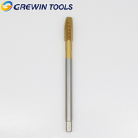 Tap Spiral Point HSSE Cobalt Grewin Long Shank, Tap Ulir Jangkauan Panjang untuk Pemesinan Lubang Dalam