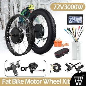Kit de conversion de gros vélo électrique 20in 26in avec pneu 72V 3000W <span class=keywords><strong>roue</strong></span> arrière sans brosse <span class=keywords><strong>roue</strong></span> de <span class=keywords><strong>moteur</strong></span> de moyeu sans engrenage avec écran LCD3 - Product Image 2