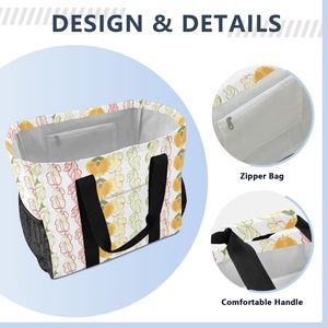 Customs Heavy Duty Foldable Hawaii <b>Printing</b> Shopping Tote Bag Supermarket Kitchen <b>Extra</b> <b>Large</b> Reusable Grocery Bags - Product Image 4