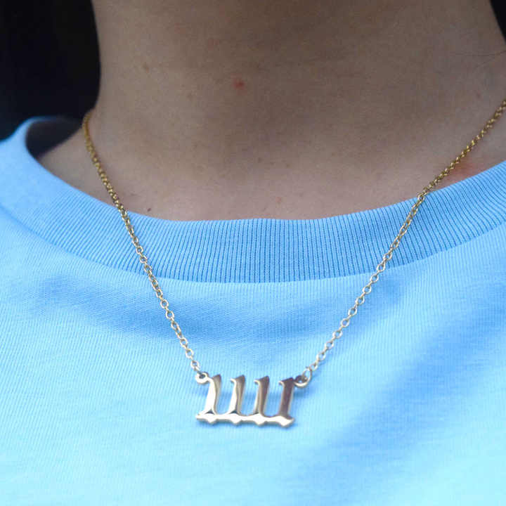 シルバー 製品 ペンダント チェーン アクセサリー 1111 2222 3333 4444 5555 6666 7777 8888 9999 エンジェルナンバー
