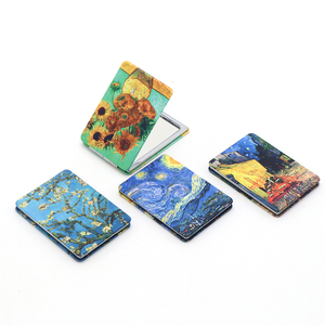 사용자 정의 인쇄 사각형 모양 금속 메이크업 포켓 거울 개인 여행 기념품 선물 판촉 품목 - Product Image 4