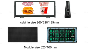 Affichage LED sans fil pour toit de taxi/voiture P3 - Product Image 2