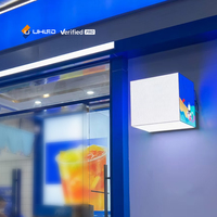Nouvel écran d'affichage publicitaire numérique LED en forme de cube, design créatif, extérieur, étanche IP65, P3.91MM SDK, centre commercial, aéroport